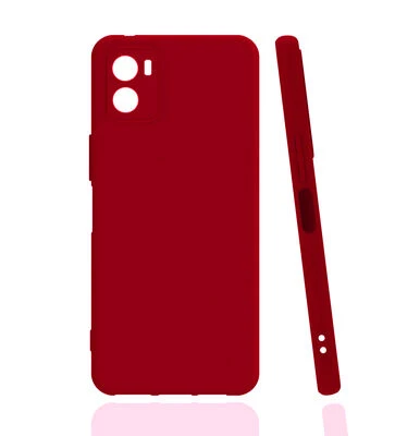Mobify Mobil Aksesuarda Devrim Vivo Y15S İle Uyumlu Kılıf Esnek Yapılı Yumuşak Dokulu Premium Kapak MLK/Biye Kırmızı ürün görseli 1