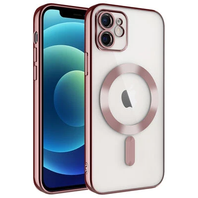 Mobify Mobil Aksesuarda Devrim iPhone 12 SlimMag Premium Silikon Koruma Kılıfı Rose ürün görseli 1