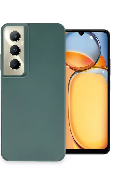 Newface Realme C65 Kılıf Petro Silikon - Koyu Yeşil ürün görseli 1