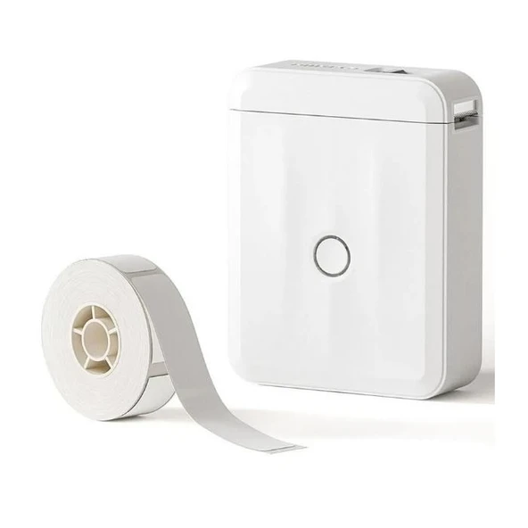 Niimbot D110 Beyaz Bluetooth Taşınabilir Termal Etiket Yazıcı ürün görseli 1