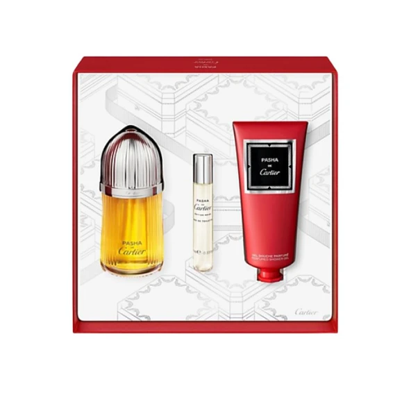 Cartier Pasha Set Edp 100ml+100ml BL+10ml EDP - Resim 2