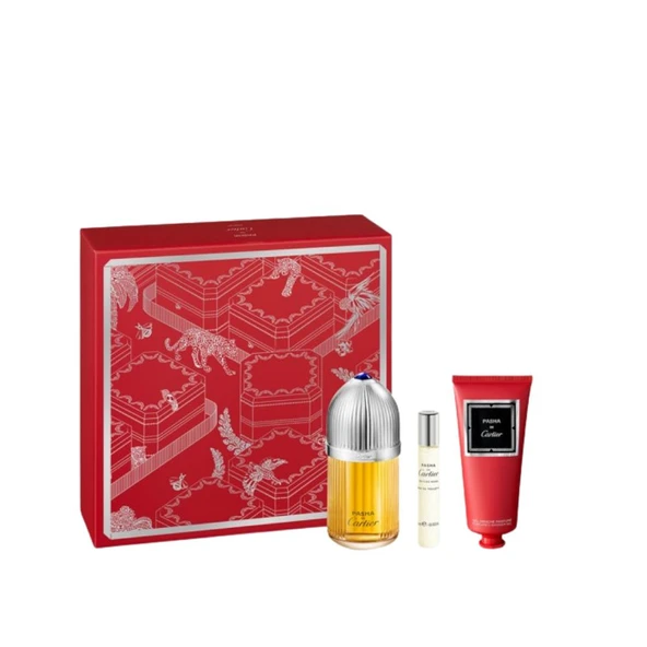 Cartier Pasha Set Edp 100ml+100ml BL+10ml EDP - Resim 3