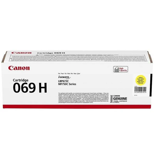 Canon CRG-069H Y Sarı Toner 5.500Syf. ürün görseli 1