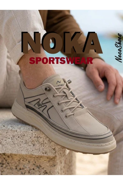 LASTİKLİ, ÇOK RAHAT, KETEN ERKEK SNEAKER, HAVA ALABİLİR, ULTRA ESNEK (KELVIN) ürün görseli 1