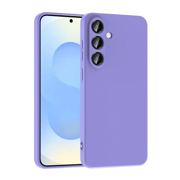 Mobify Mobil Aksesuarda Devrim Galaxy S25 FE Kadife İç Yüzeyli Ultra Soft Premium Telefon Kılıfı MLK/Mara Lila ürün görseli 1