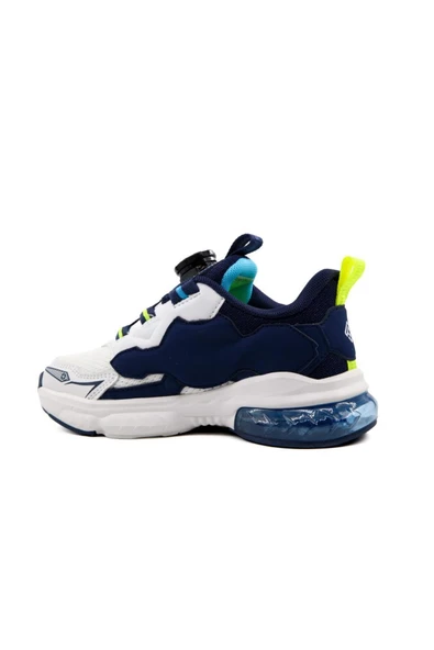 2196 Beyaz Lacivert Çocuk Sneakers - Resim 4