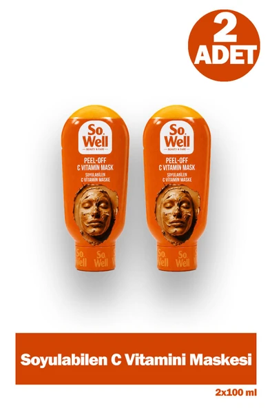 So Well C Vitamin Mask Soyulabilen Maske 100 ml 2 Adet ürün görseli 1