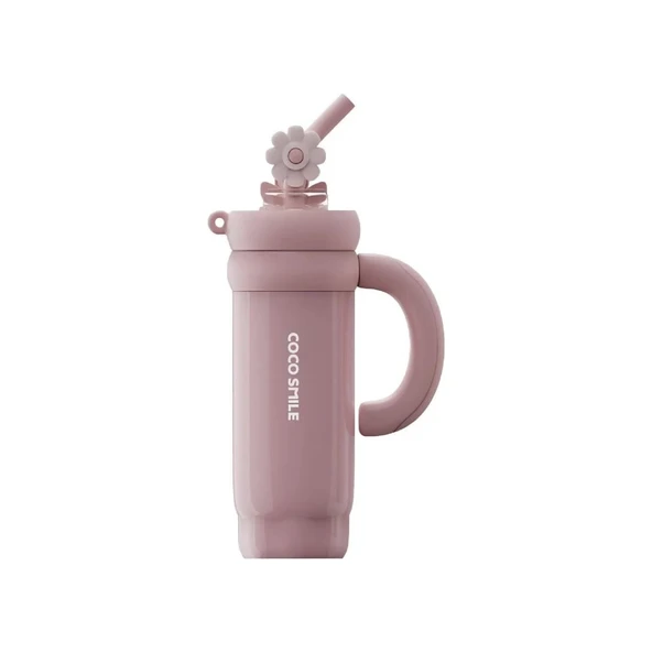 Vagonlife Cocosmile 950ML Çelik Termos 950 ml Vakumlu Paslanmaz Çelik Termos CS-8826 Pembe ürün görseli 1