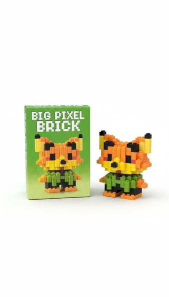 Tilki Tasarımlı Büyük Parçalı Blok Oyuncak Seti Big Pixel Brick Set ürün görseli 1