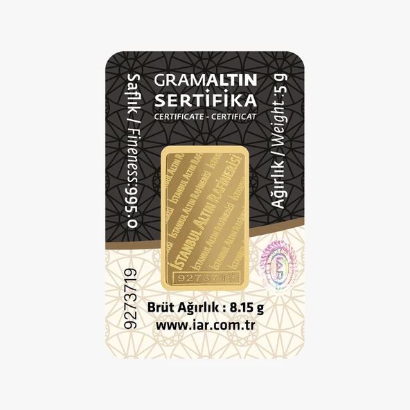 5 gr 24 Ayar İAR Gram Altın - Resim 2