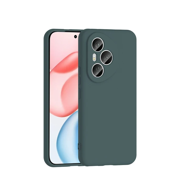 Mobify Mobil Aksesuarda Devrim Honor 400 Pro Kadife İç Yüzeyli Ultra Soft Premium Telefon Kılıfı MLK/Mara Koyu Yeşil ürün görseli 1