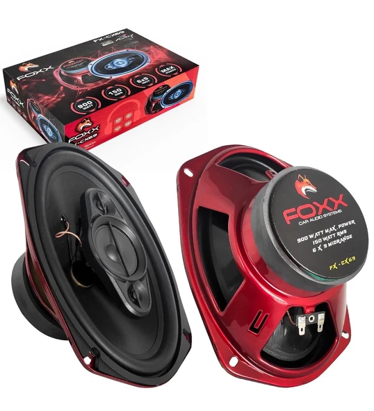 PTTAVM: FOXX FX-CX69 Oto Koaksiyel Hoparlör Oval 6X9 İnç 900 Watt