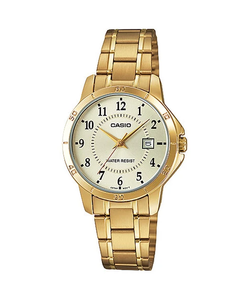 Casio LTP-V004G-9BUDF Quartz Çelik Altın Rengi 30 mm Kadın Kol Saati ürün görseli 1