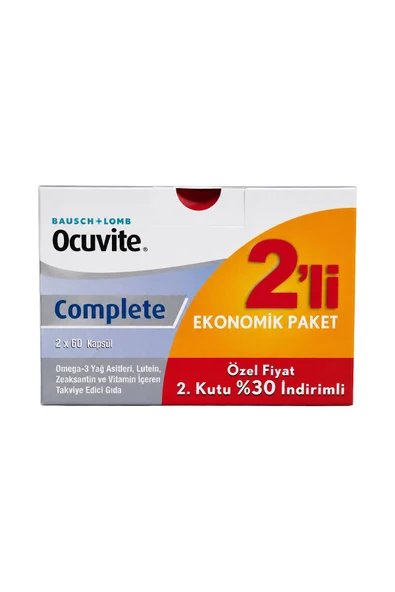 Ocuvite Complete 60+60 Kapsül - İkili Fırsat Paketi ürün görseli 1