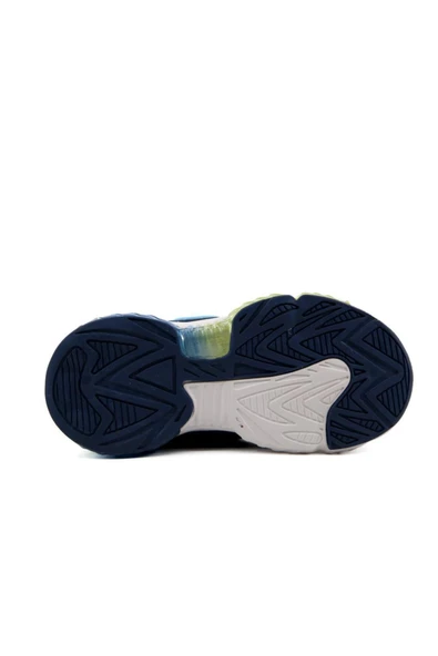 2196 Beyaz Lacivert Çocuk Sneakers - Resim 3