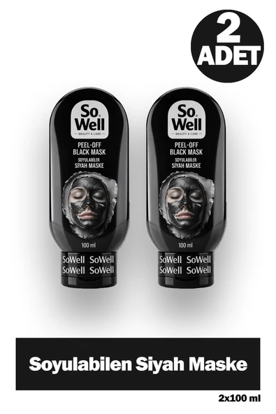 So Well Black Mask Soyulabilen Siyah Maske 100 ml 2 Adet ürün görseli 1