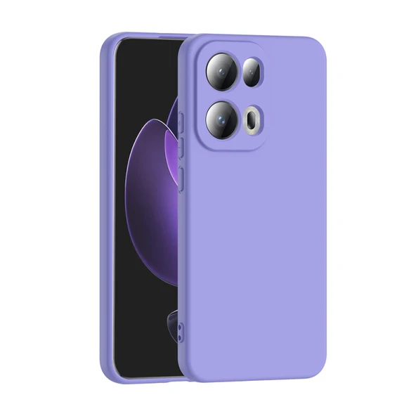 Mobify Mobil Aksesuarda Devrim Oppo Reno 13 Pro Kadife İç Yüzeyli Ultra Soft Premium Telefon Kılıfı MLK/Mara Lila ürün görseli 1
