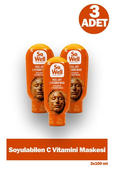 So Well C Vitamin Mask Soyulabilen Maske 100 ml 3 Adet ürün görseli 1