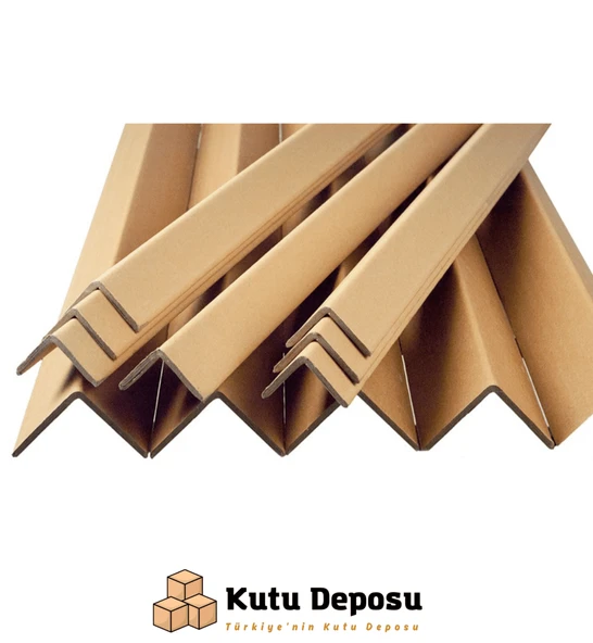 40x40 mm Köşebent Karton 2 mm Kalınlık 2 mt Uzunluk (25 ADET) ürün görseli 1