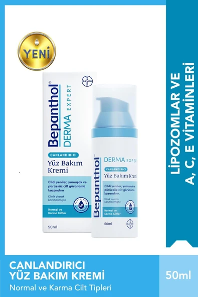 Bepanthol Derma Expert Canlandırıcı Yüz Bakım Kremi 50 ml ürün görseli 1