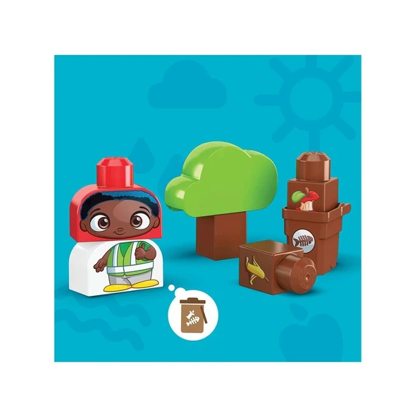 Mega Bloks Doğa Dostu Arkadaşlar Seti HDL06 19 Parça - Resim 3