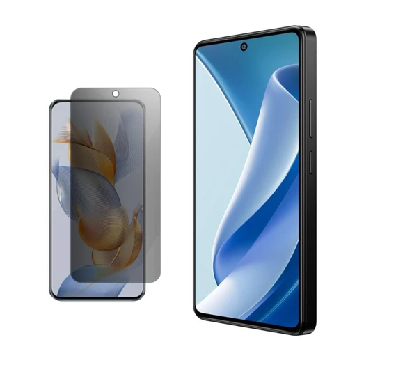 General Mobile 26 Pro ile Uyumlu Ekran Koruyucu 9H Esnek Nano Kırılmayan MAT HAYALET(Privacy) ürün görseli 1