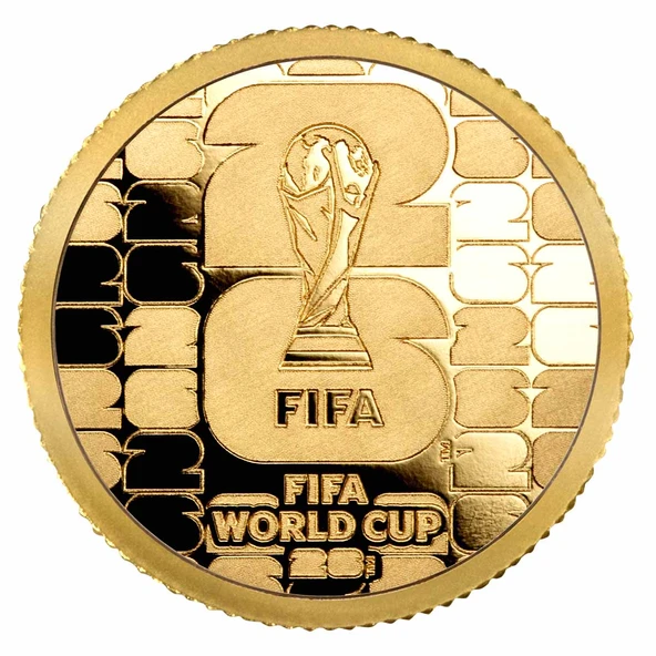 AgaKulche FIFA Dünya Kupası 2026 Logo Altın Sikke Coin ürün görseli 1