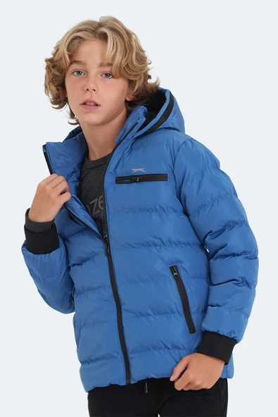 CAPTAIN Unisex Çocuk Mont & Kaban Saks Mavi ürün görseli 1