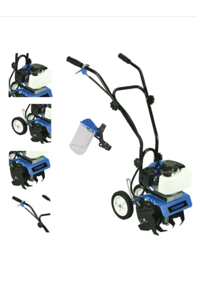 stanrayf Benzinli Mini Çapalama Makinesi 9.9 Hp 75 Cc Magnezyum Karter Çift Egzozlu Çapalama ürün görseli 1