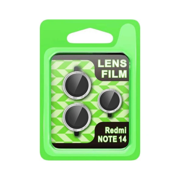 Xiaomi Note 14 5g Raze Metal Kamera Lens - Gümüş ürün görseli 1