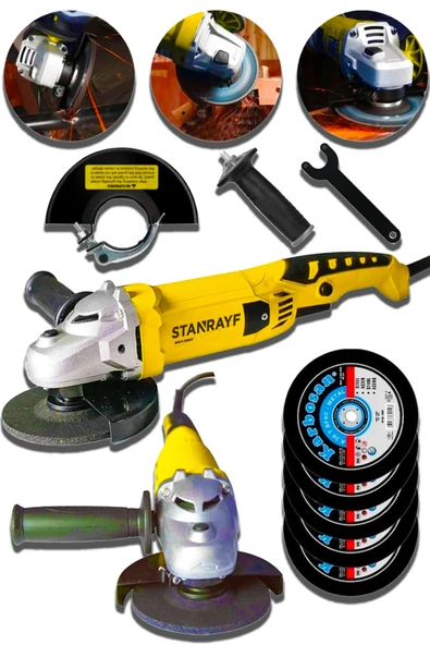 stanrayf Alman 6800 W Çelik Şanzıman Bakır Sargı Demir Metal Kesme Taşlama Makinesi Sprel ürün görseli 1
