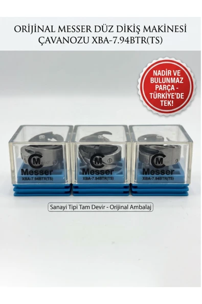 AKYÜZ STORE Nadir Bulunan Messer XBA-7.94BTR(TS) 1 Adet Tam Devir Düz Makine Çavanozu Orijinal Gümüş ürün görseli 1