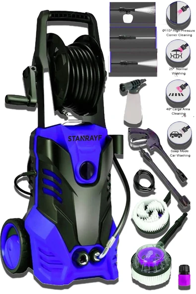 stanrayf Alman 210 Bar Max Bakır Sargılı Otomatik Soğutmalı Araç Oto Bahçe Yıkama Makinesi Yüksek Basınçlı ürün görseli 1
