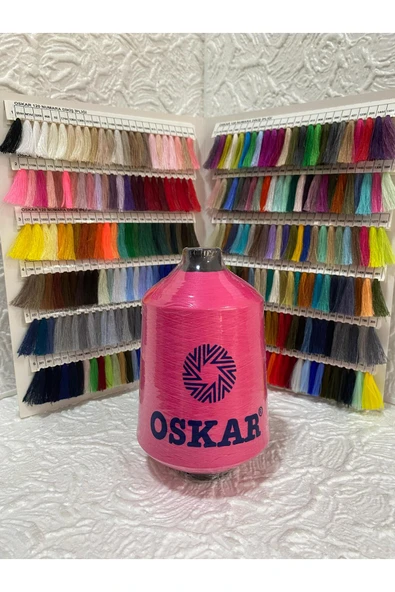 Oskar Overlok Ipliği (MUZ IP) 500gr (FUŞYA PEMBE) FUŞYA PEMBE ürün görseli 1