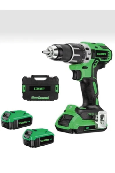 stanrayf Germany Technology Xr 58v8ah Hd Li-on Darbeli Çelik Şanzıman Akülü Matkap + 30 Pcs Set ürün görseli 1