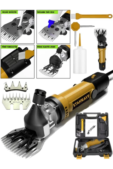 Hilta Power Alman Clipper 6900 W Çift Kartlı Çift Soğutuculu Koyun Keçi Kırkım Makinesi Bakır Sargılı Beiyuan ürün görseli 1