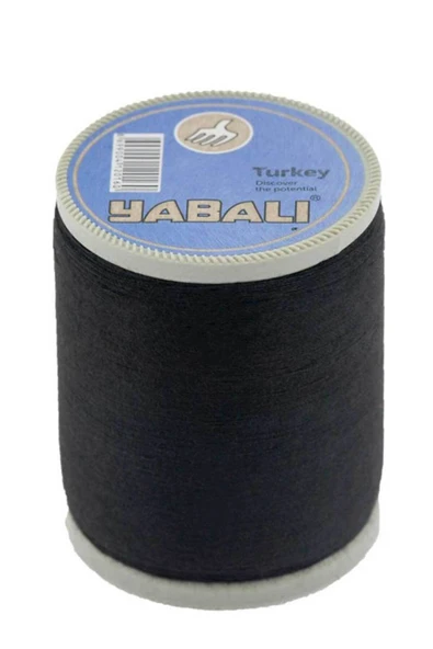 Yabalı Dikiş Ipliği 900 Mt Polyester Makara Siyah ürün görseli 1