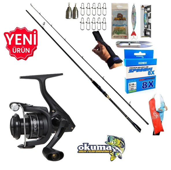 Okuma Revenger Rv-3000A 244cm 6-32gr Zen Pro Spin Olta Takımı Seti ürün görseli 1