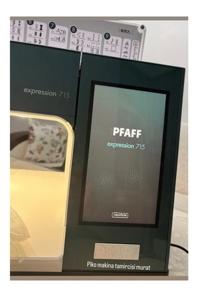 Pfaff EXPRESSİON 715 PİKO MAKİNASI YEŞİL - Resim 4