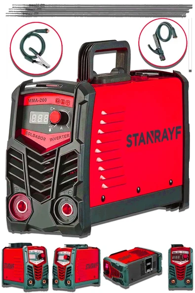 stanrayf Alman 200 Amper Çift Kartlı Hava Soğutmalı Invertör Compact Kaynak Makinesi Sürekli Kullanıma Uygun ürün görseli 1