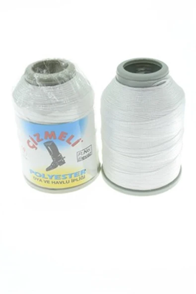 çizmeli Polyester Oya Ve Havlu Ipliği, Ipi 20 gr Renk No 002 beyaz ürün görseli 1