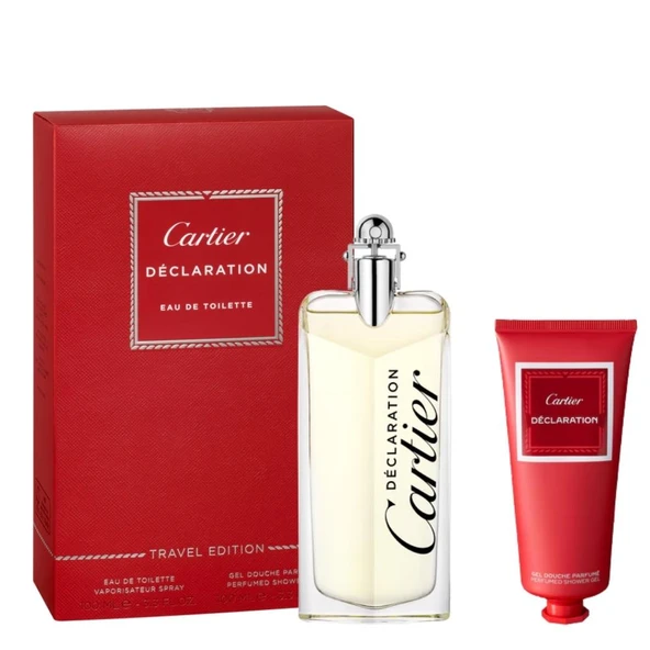 Cartier Declaration EDT 100 ml +100 ml Perfumed Shower Gel Erkek Parfüm Seti ürün görseli 1