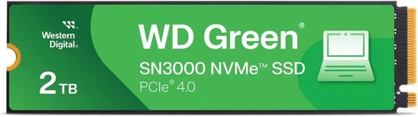 Western Digital Green SN3000 WDS200T4G0E PCI-Express 4.0 2 TB M.2 SSD Outlet ürün görseli 1