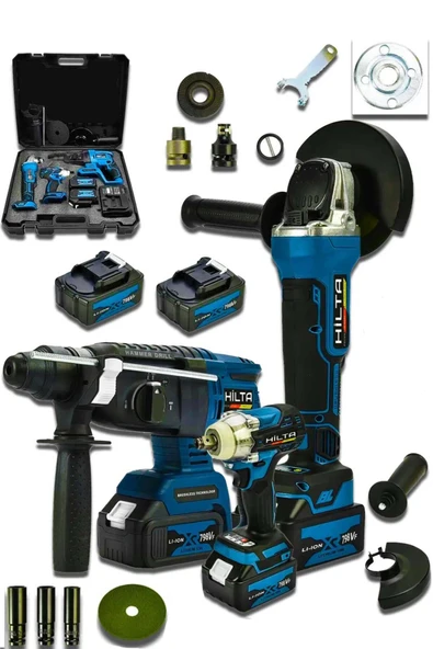 stanrayf Alman X-TORQ 999 VF Çelik Şanzıman Pro 3 LÜ Set Kırıcı Delici Hilti Somun Sıkma Vidalama Taşlama ürün görseli 1