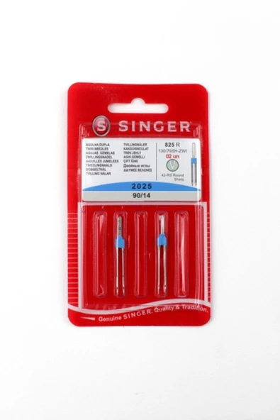 SİNGER 2025-14 Çift Iğne 3mm metalik ürün görseli 1