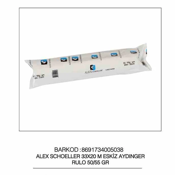 Alex Schoeller Aydınger Rulo Eskiz 50/55 GR 20x33 ürün görseli 1