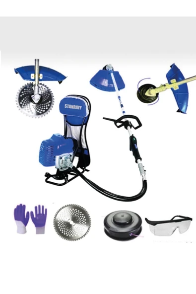 stanrayf Alman 13 Hp Full Otomatik Çelik Şanzıman Turbo Soğutuculu Benzinli Sırt Tipi Ot Biçme Tırpanı ürün görseli 1