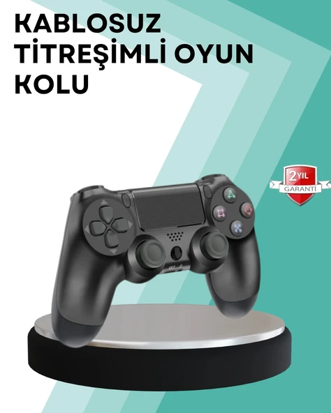 Nevamel® Kablosuz PS4 Oyun Kolu – Çift Titreşimli Motor Uzun Pil Ömrü ve Hassas Kontrol ürün görseli 1
