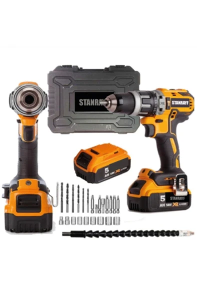 Hilta Power 58 V 10 Ah Germany Lion Otomatik Çelik Şanzman Çift Aklü Darbeli Şarjlı Matkap 27 Pcs Uç Set ürün görseli 1