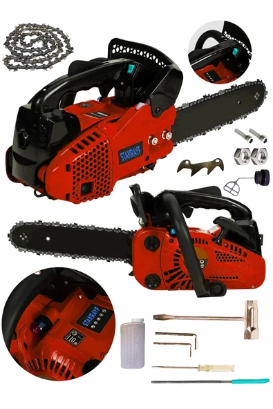 stanrayf Alman 12Hp 52CC Titanyum Piston Turbo Benzinli Dal Budama Ağaç Odun Kütük Kesme Budama Testeresi ürün görseli 1